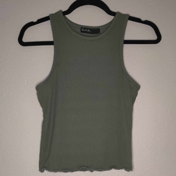 Muted Army Green Brit & Bri Tank Top - Picture 1 of 4